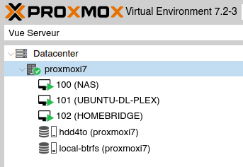 VM proxmox